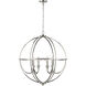 Artemis 6 Light 30 inch Matte Black Chandelier Ceiling Light